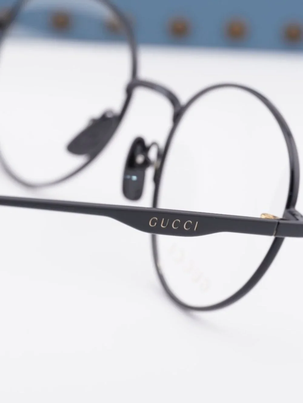 Gucci GG0337O 002 Round Eyeglasses – Black 51mm